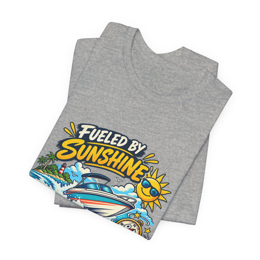Fueled by Sunshine & Questionable Navigation Boat Adventure T-Shirt