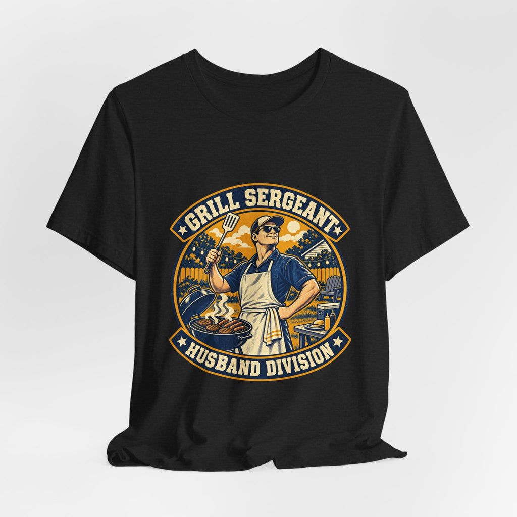 Grill Sergeant Husband Division Vintage BBQ T-Shirt