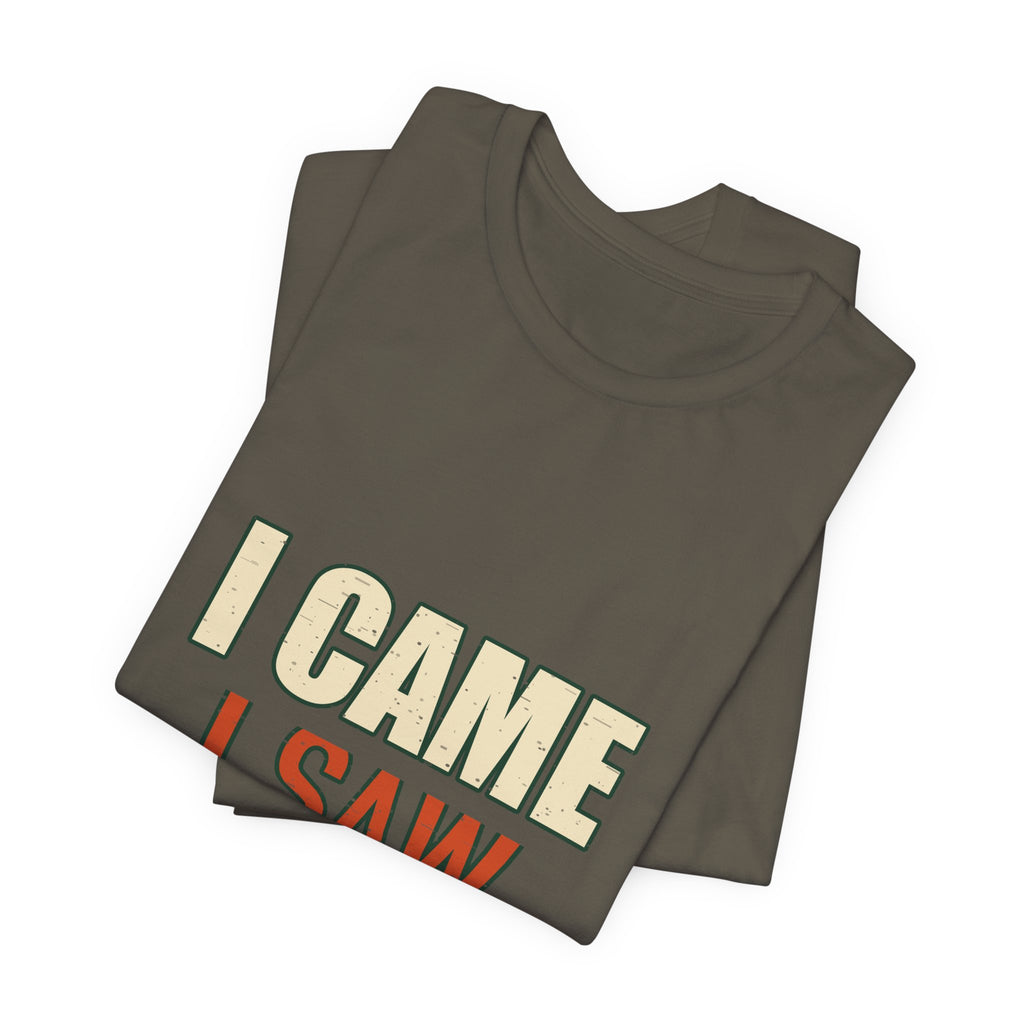 I Came I Saw I Asked My Wife T-Shirt — Funny Vintage Marriage Humor Tee