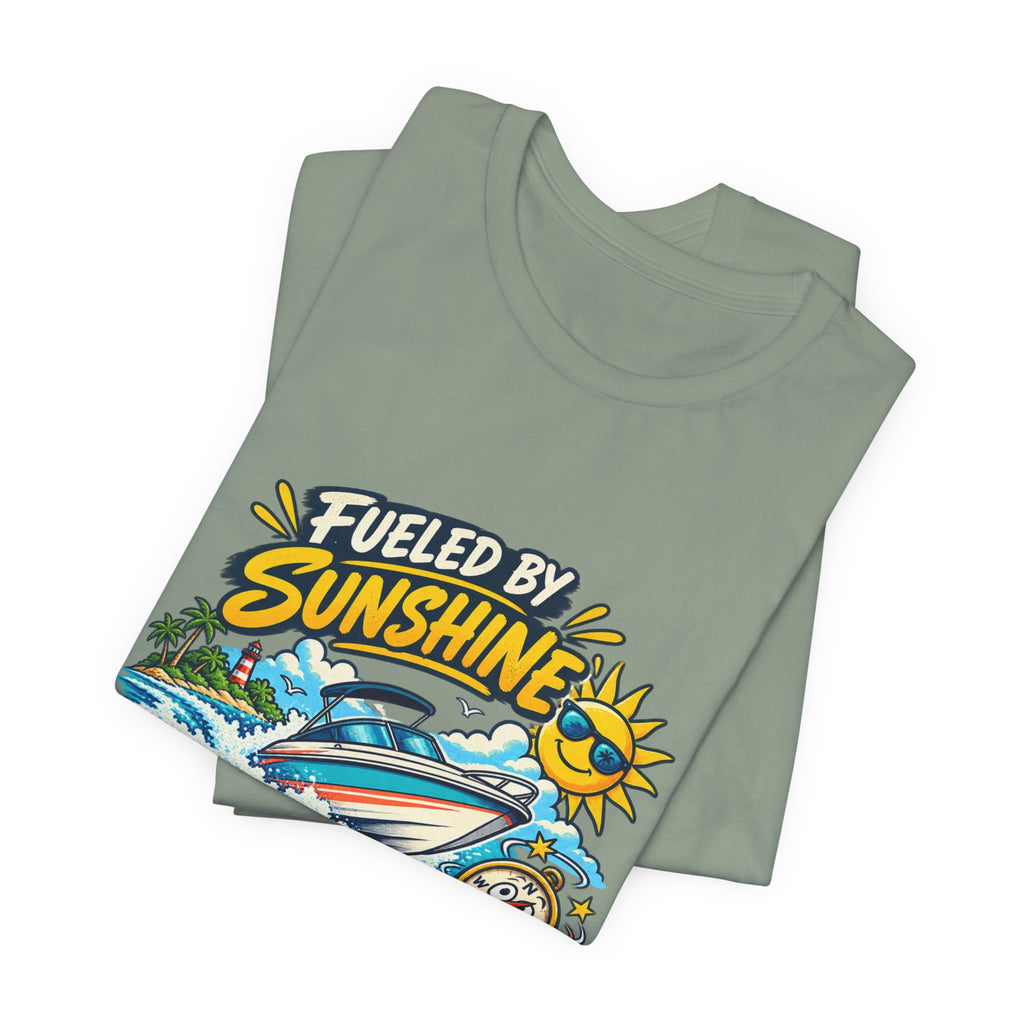 Fueled by Sunshine & Questionable Navigation Boat Adventure T-Shirt