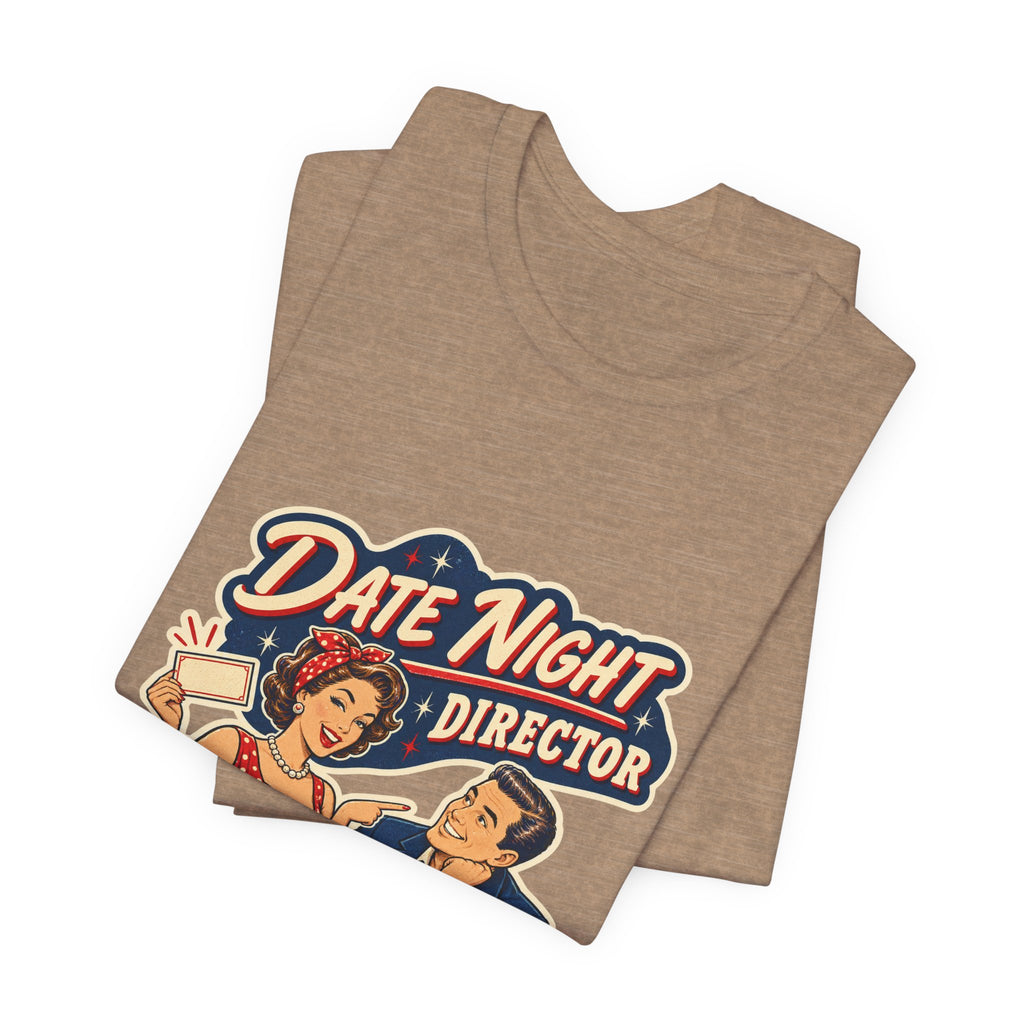 Date Night Director T-Shirt — Reservations Confirmed Retro Couple Dinner Date Tee