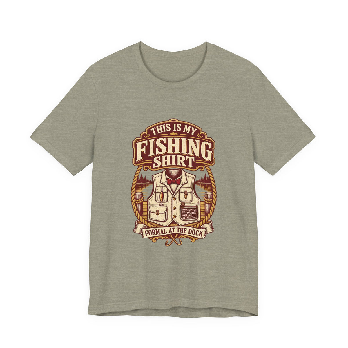 This Is My Fishing Shirt T-Shirt — Formal at the Dock Vintage Angler Tee