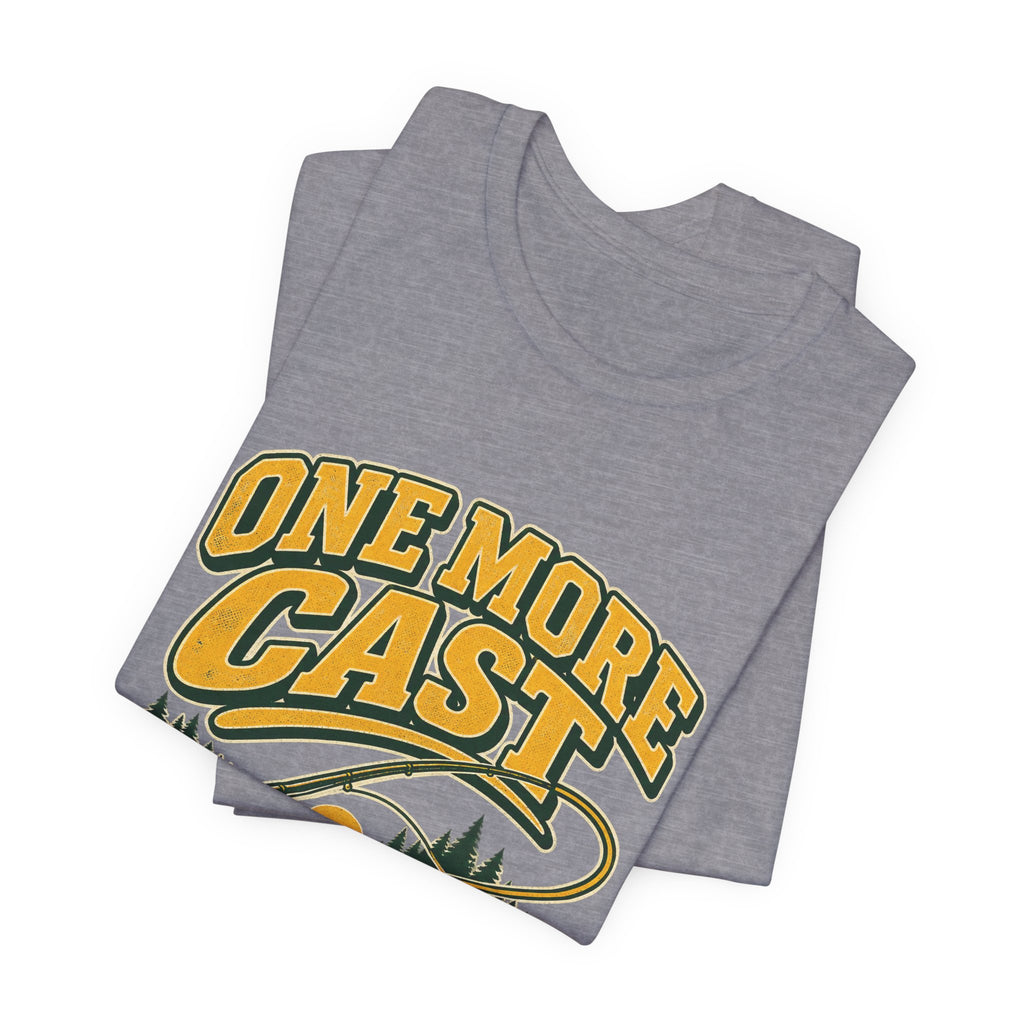 One More Cast Fishing T-Shirt — Vintage Angler Lake Tee