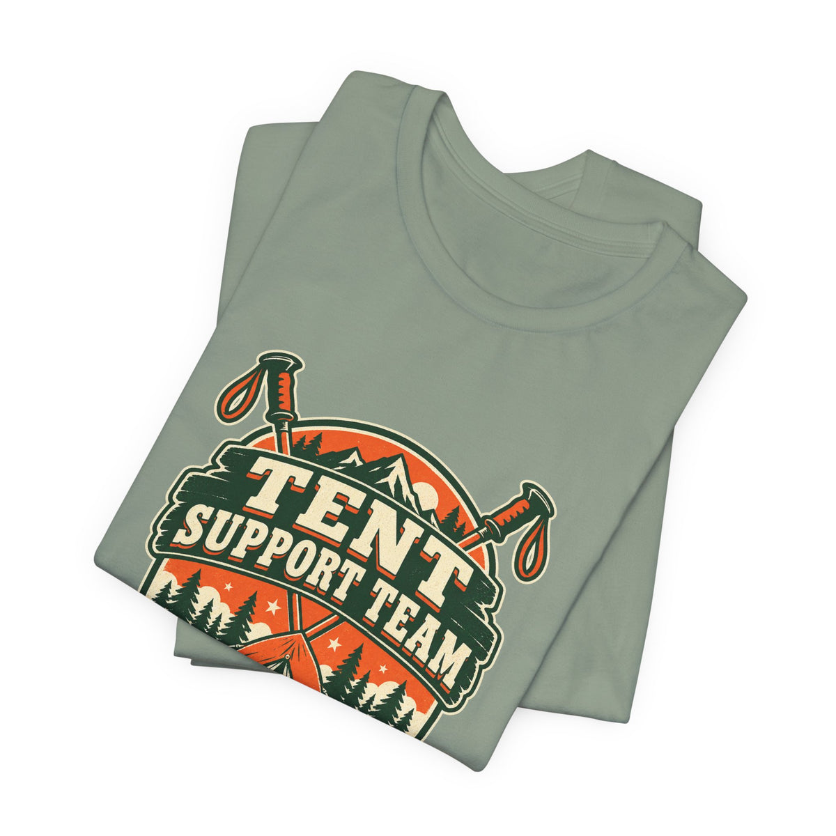 Tent Support Team T-Shirt — Standing By Vintage Camping Tee