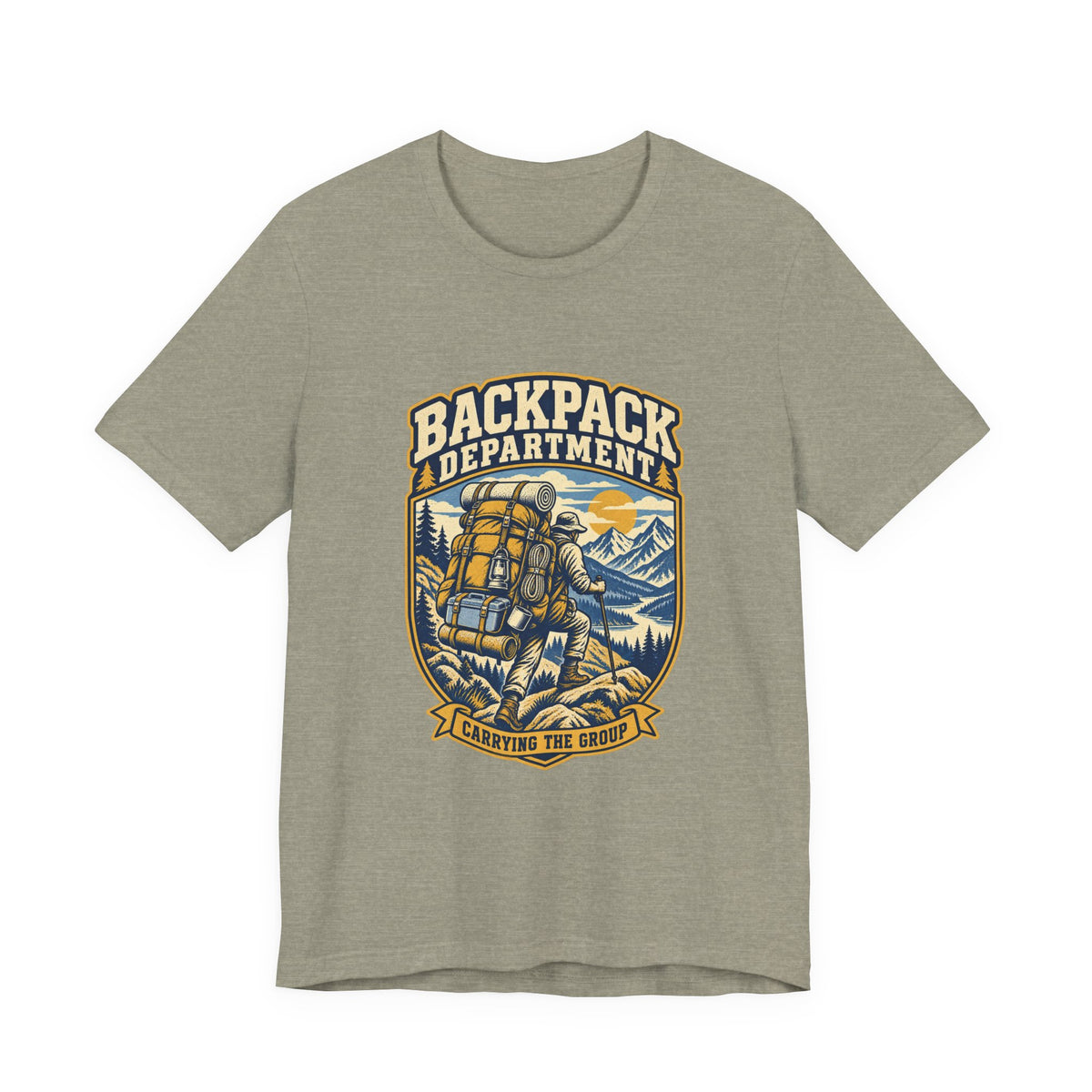 Backpack Department T-Shirt — Carrying the Group Vintage Hiking Tee