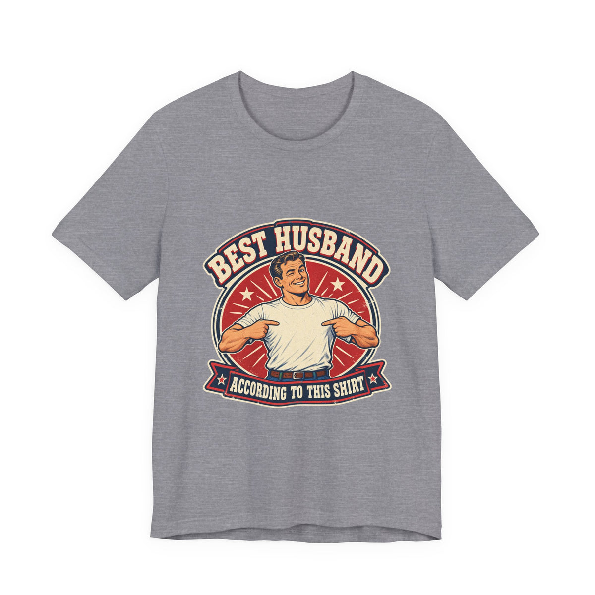 Best Husband Vintage T-Shirt — Funny Retro Husband Pride Design