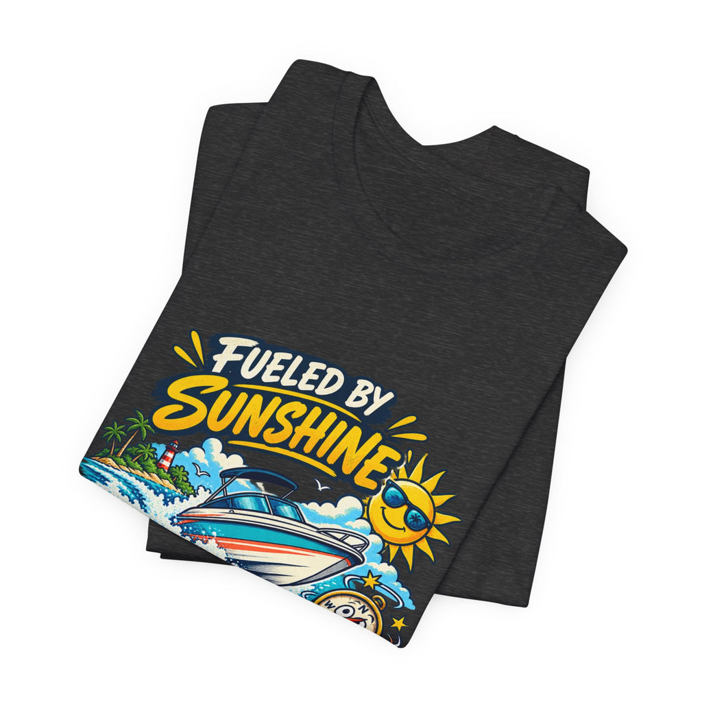 Fueled by Sunshine & Questionable Navigation Boat Adventure T-Shirt