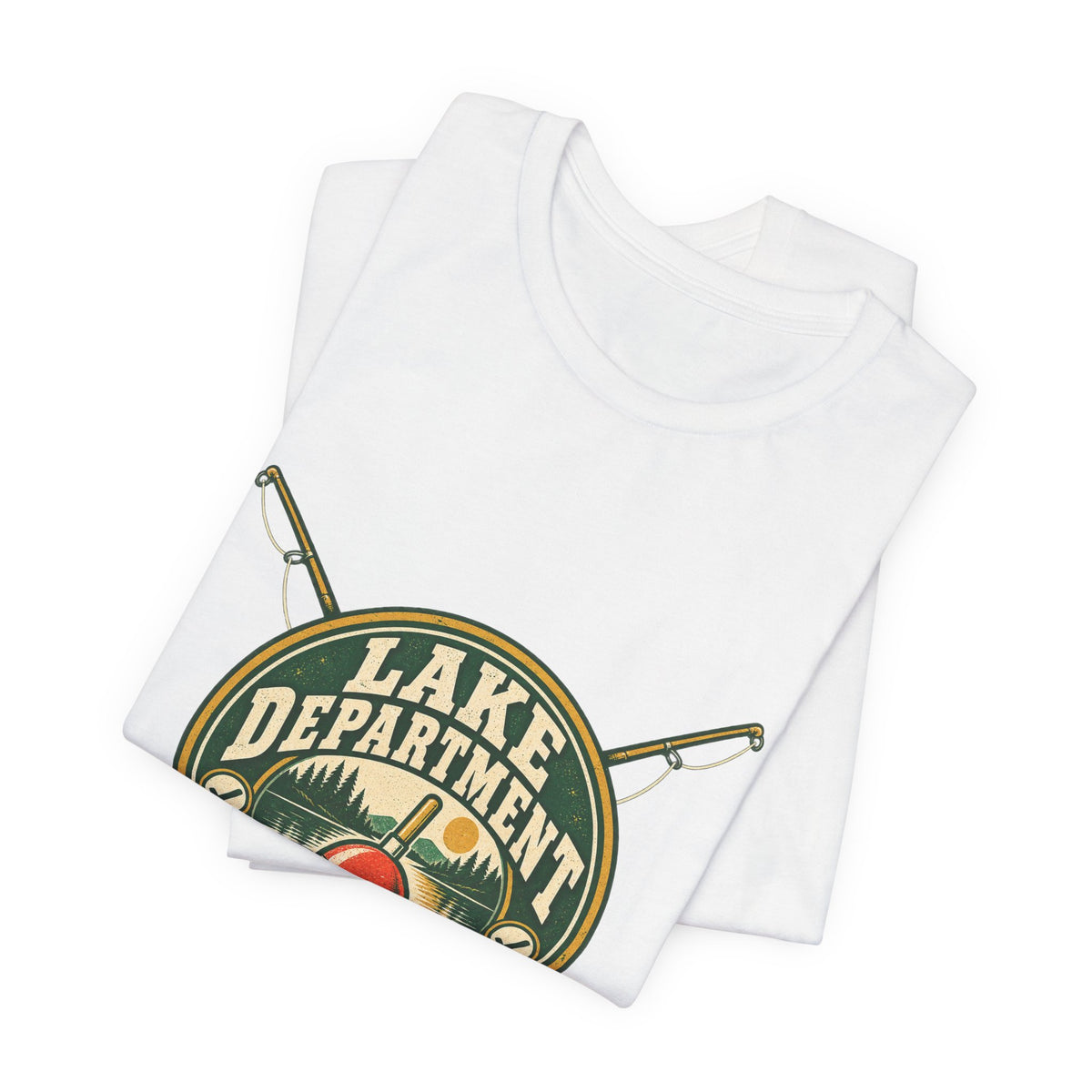 Lake Department Official Line Inspector T-Shirt — Vintage Fishing Badge Tee