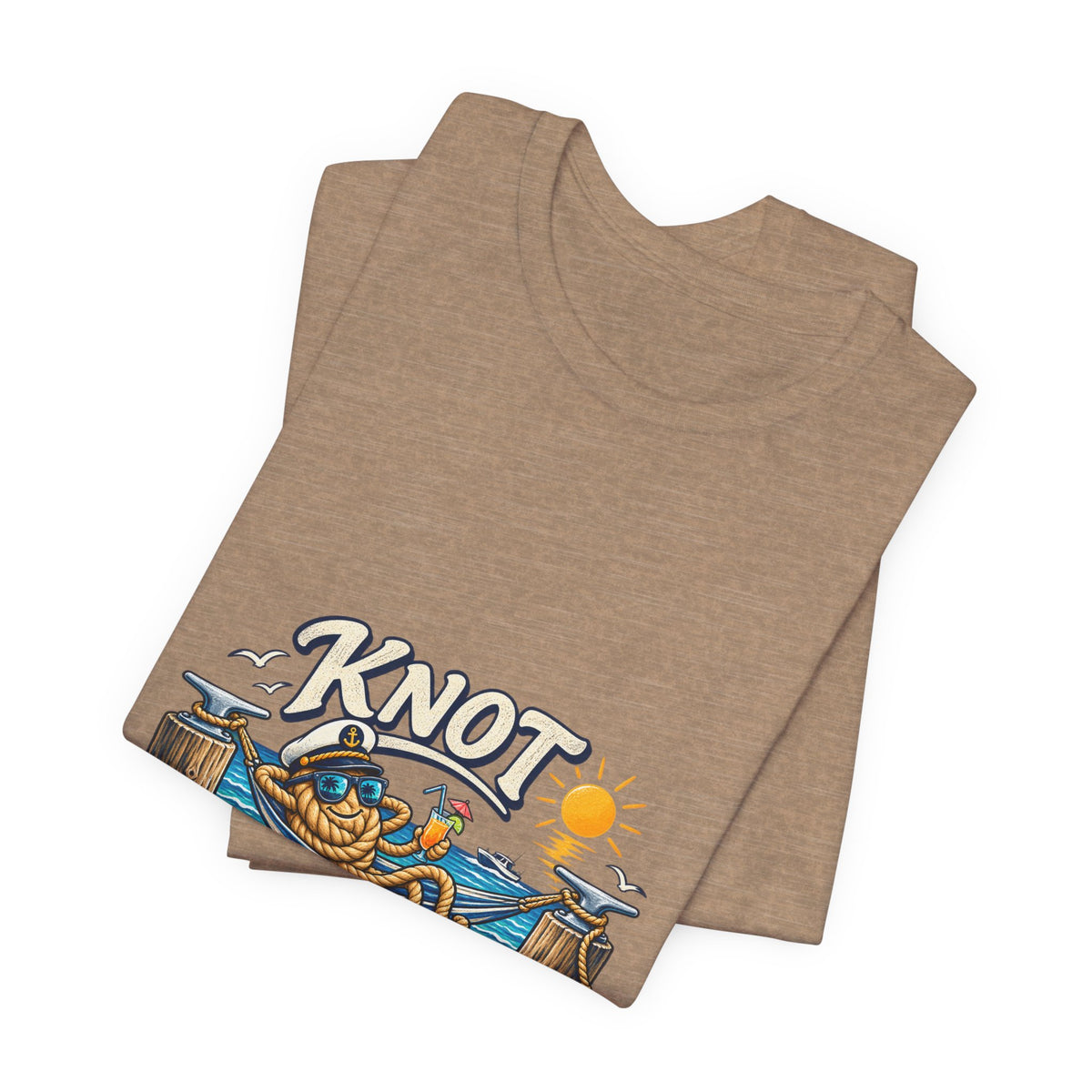 Knot Working Today Nautical T-Shirt — Funny Relaxed Sailor Beach Design