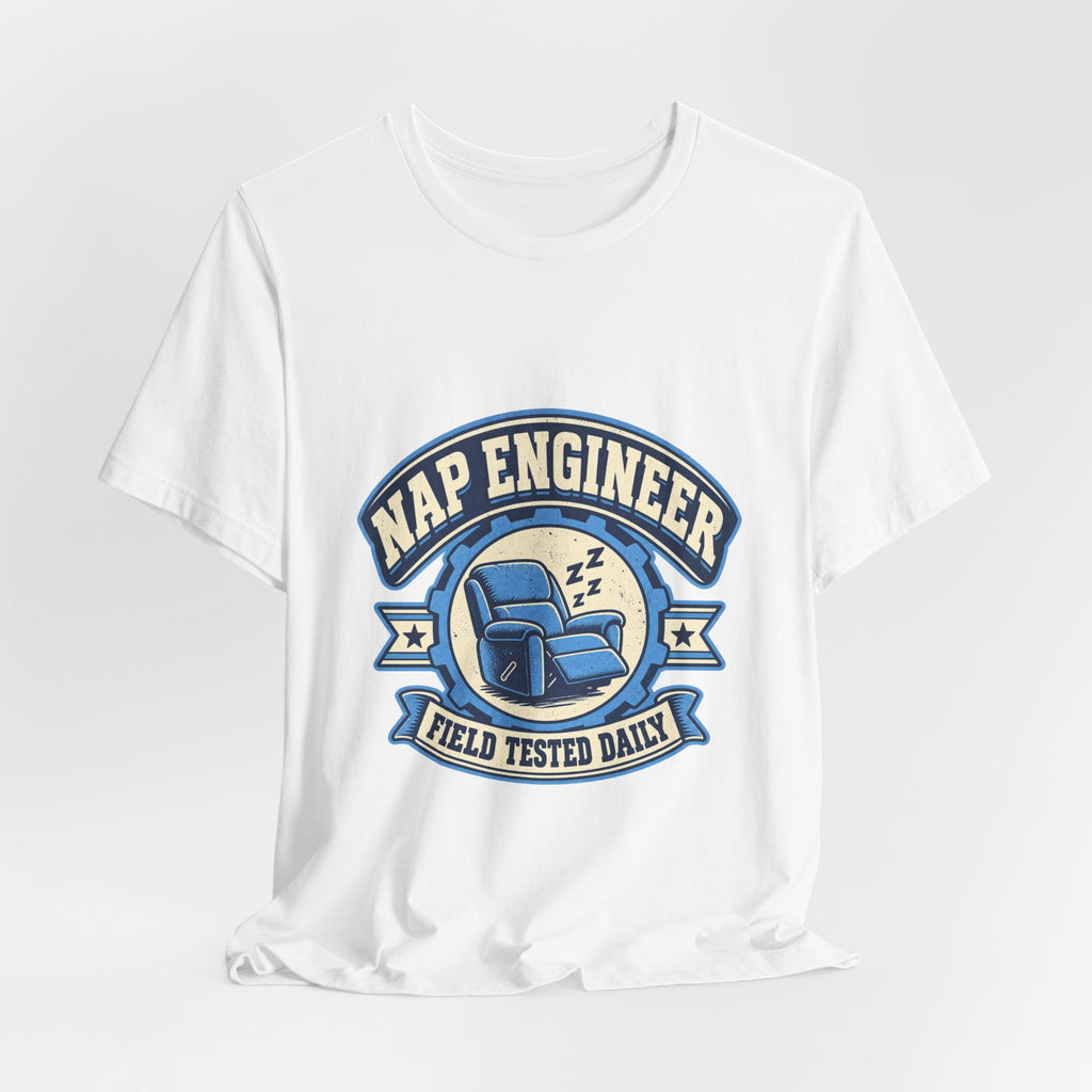 Vintage Nap Engineer T-Shirt — Field Tested Daily Recliner Design