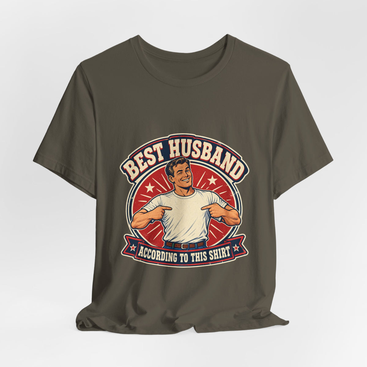 Best Husband Vintage T-Shirt — Funny Retro Husband Pride Design