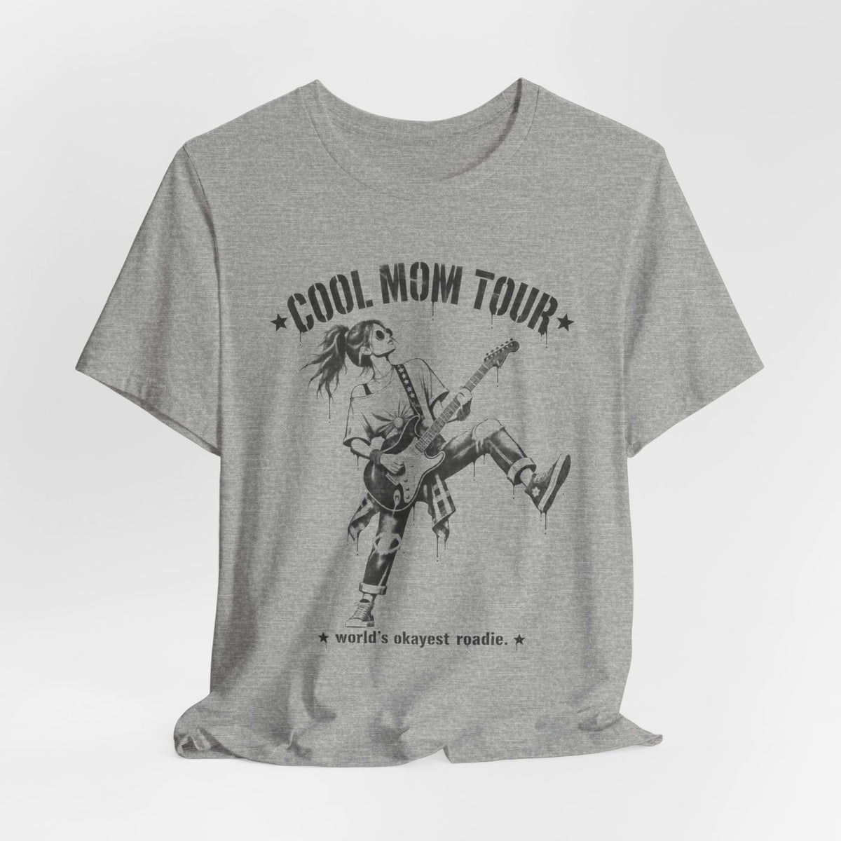 Cool Mom Tour T-Shirt — "World's Okayest Roadie" Graphic Tee