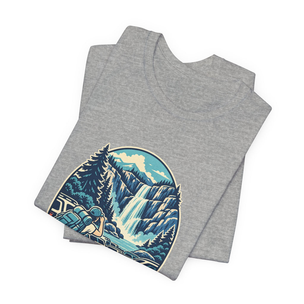 Waterfall Chaser T-Shirt — Mostly Chasing Parking Funny Road Trip Hiking Tee
