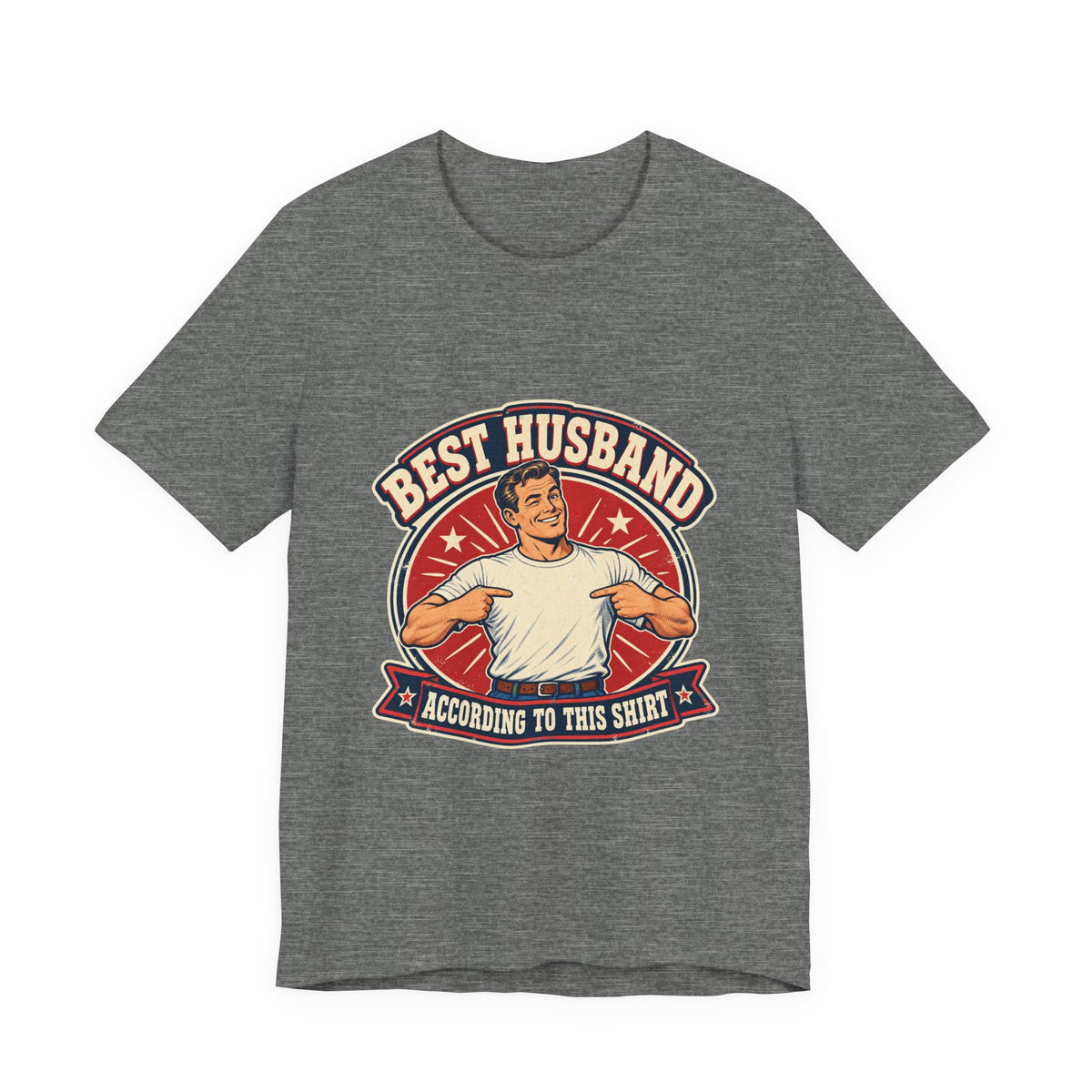 Best Husband Vintage T-Shirt — Funny Retro Husband Pride Design