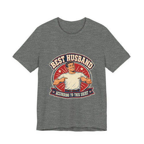 Best Husband Vintage T-Shirt — Funny Retro Husband Pride Design