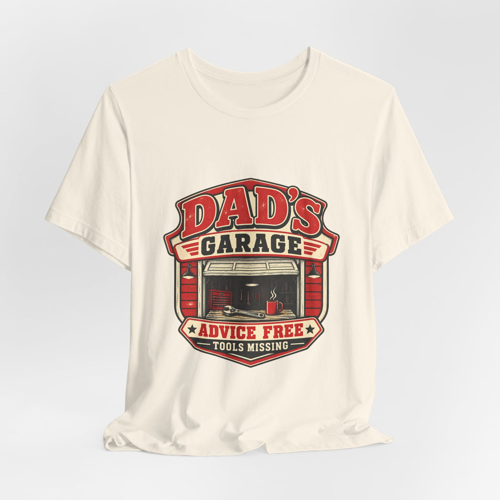 Dad’s Garage T-Shirt — Advice Free, Tools Missing Vintage Mechanic Tee