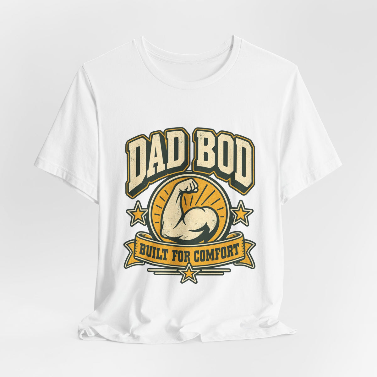 Dad Bod Built for Comfort T-Shirt — Vintage Funny Dad Body Tee