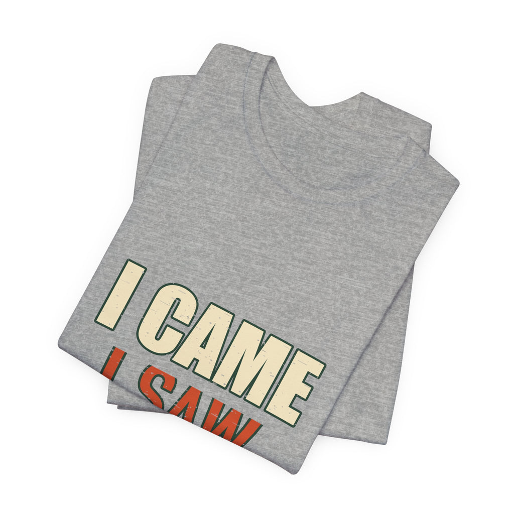 I Came I Saw I Asked My Wife T-Shirt — Funny Vintage Marriage Humor Tee