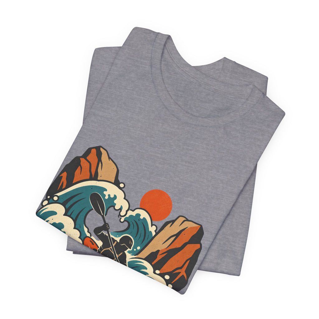 Vintage Whitewater Kayak T-Shirt — Retro Paddler Adventure Design