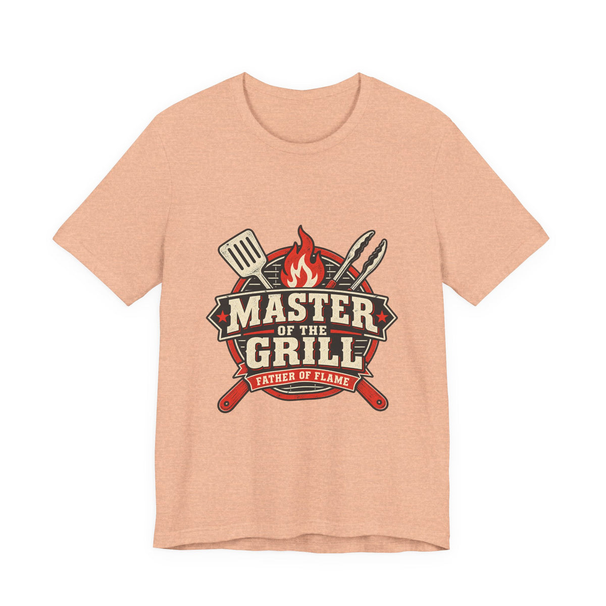 Master of the Grill T-Shirt, Father of Flame BBQ Tee for Grill Masters