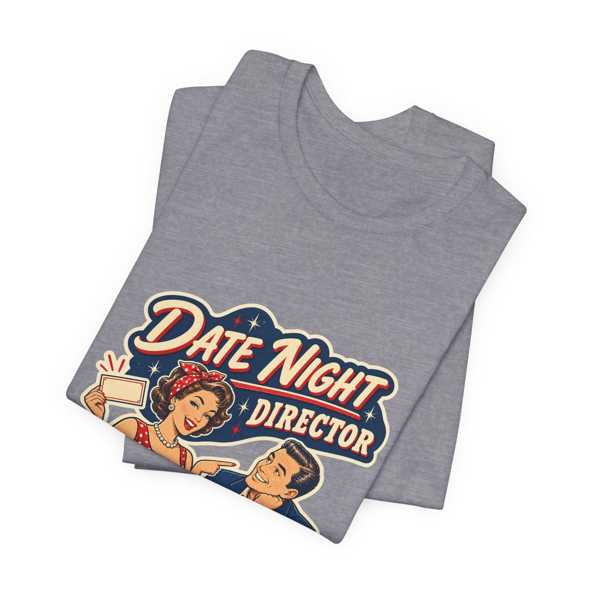 Date Night Director T-Shirt — Reservations Confirmed Retro Couple Dinner Date Tee