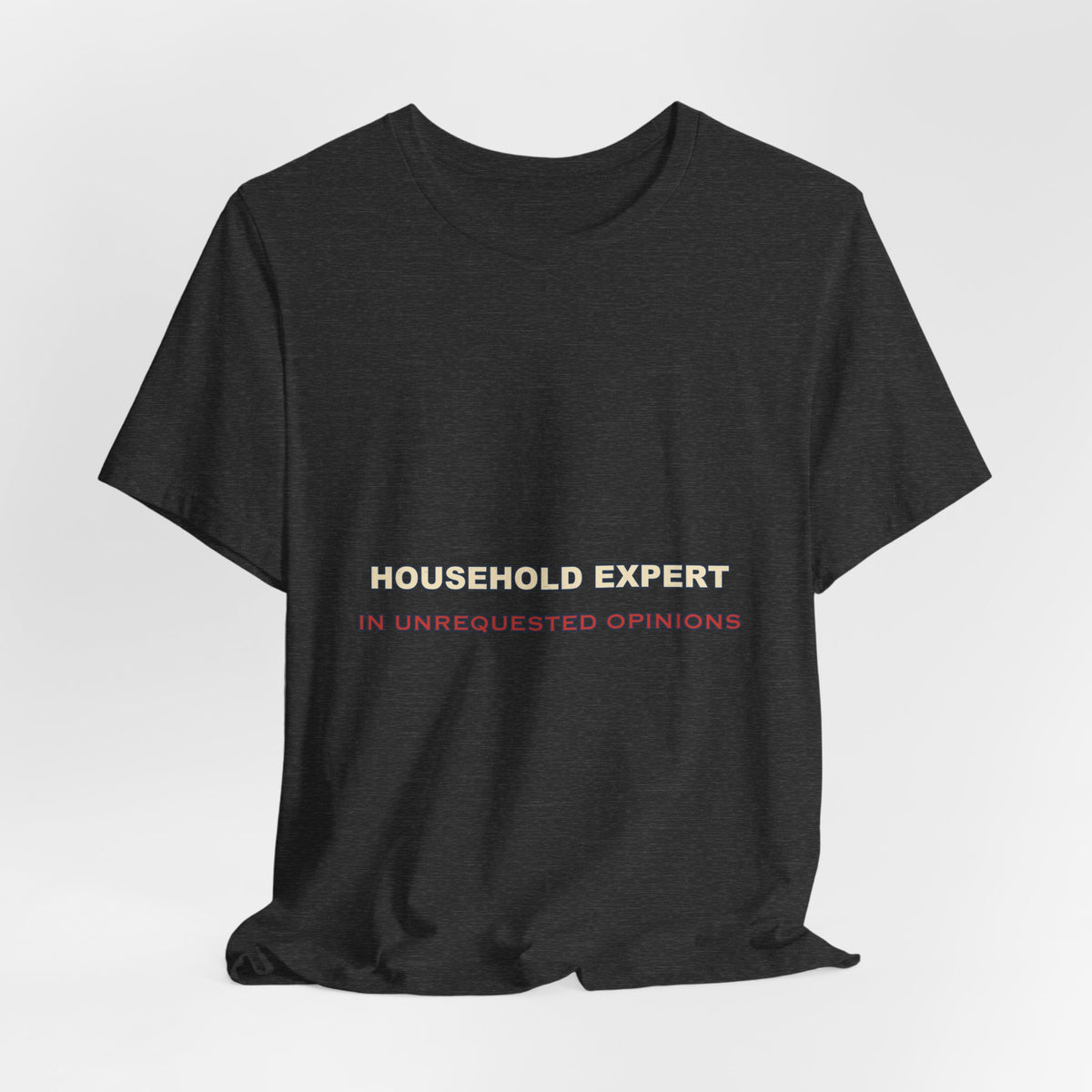 Household Expert in Unrequested Opinions T-Shirt — Funny Vintage Home Humor Tee