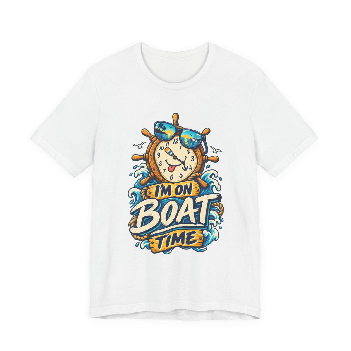I'm on Boat Time T-Shirt — Funny Nautical Vintage Boating Design