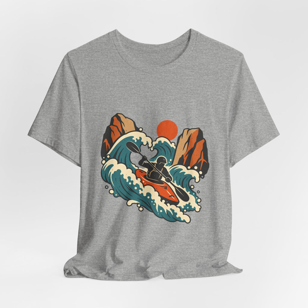 Vintage Whitewater Kayak T-Shirt — Retro Paddler Adventure Design