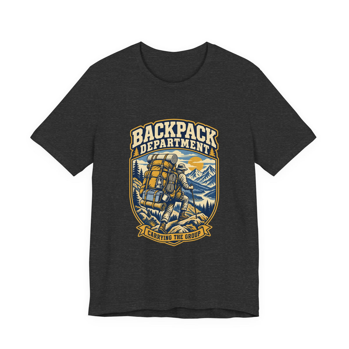 Backpack Department T-Shirt — Carrying the Group Vintage Hiking Tee