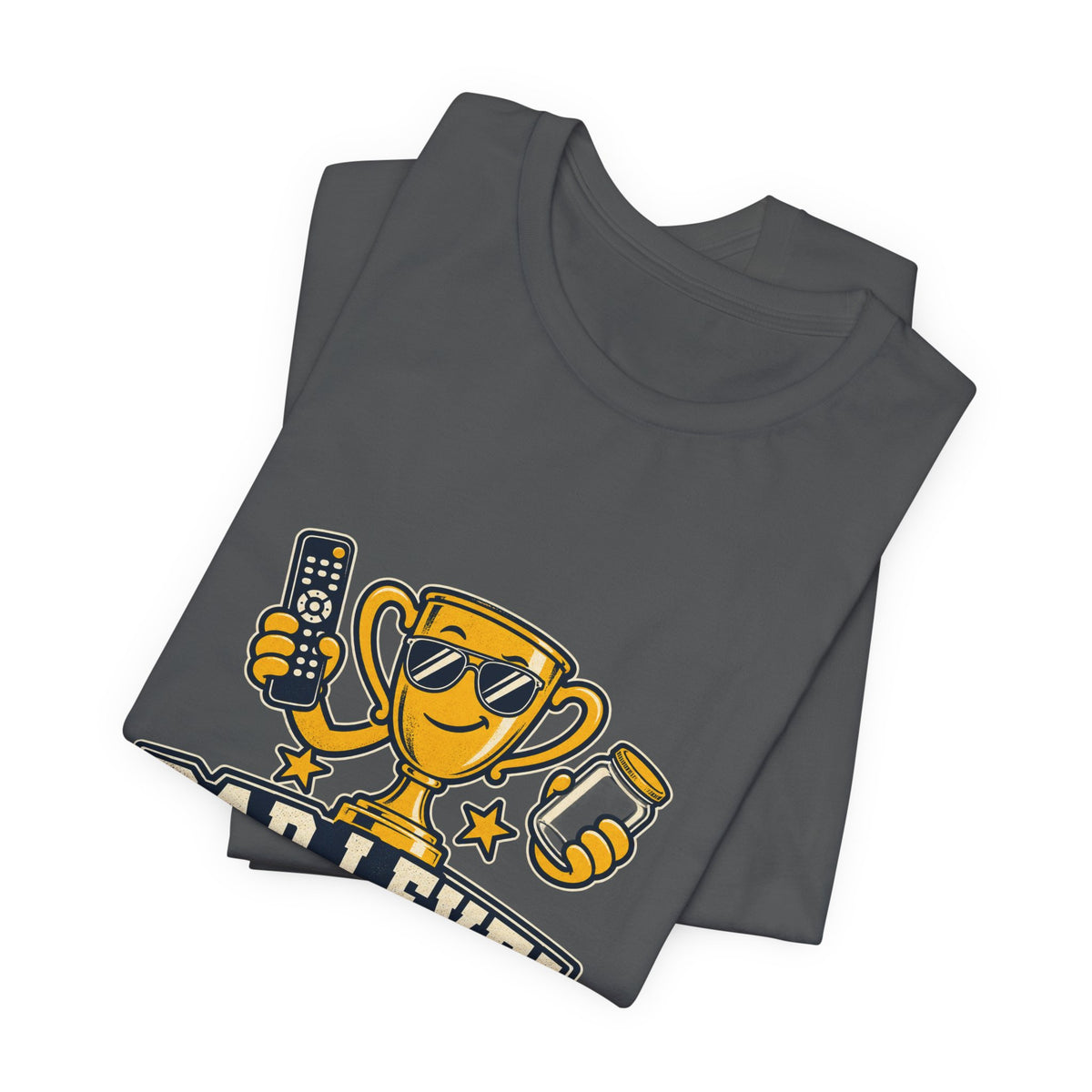 Dad Level Expert T-Shirt — Funny Trophy Dad Gift with Remote Finder, Jar Opener & Light Checker