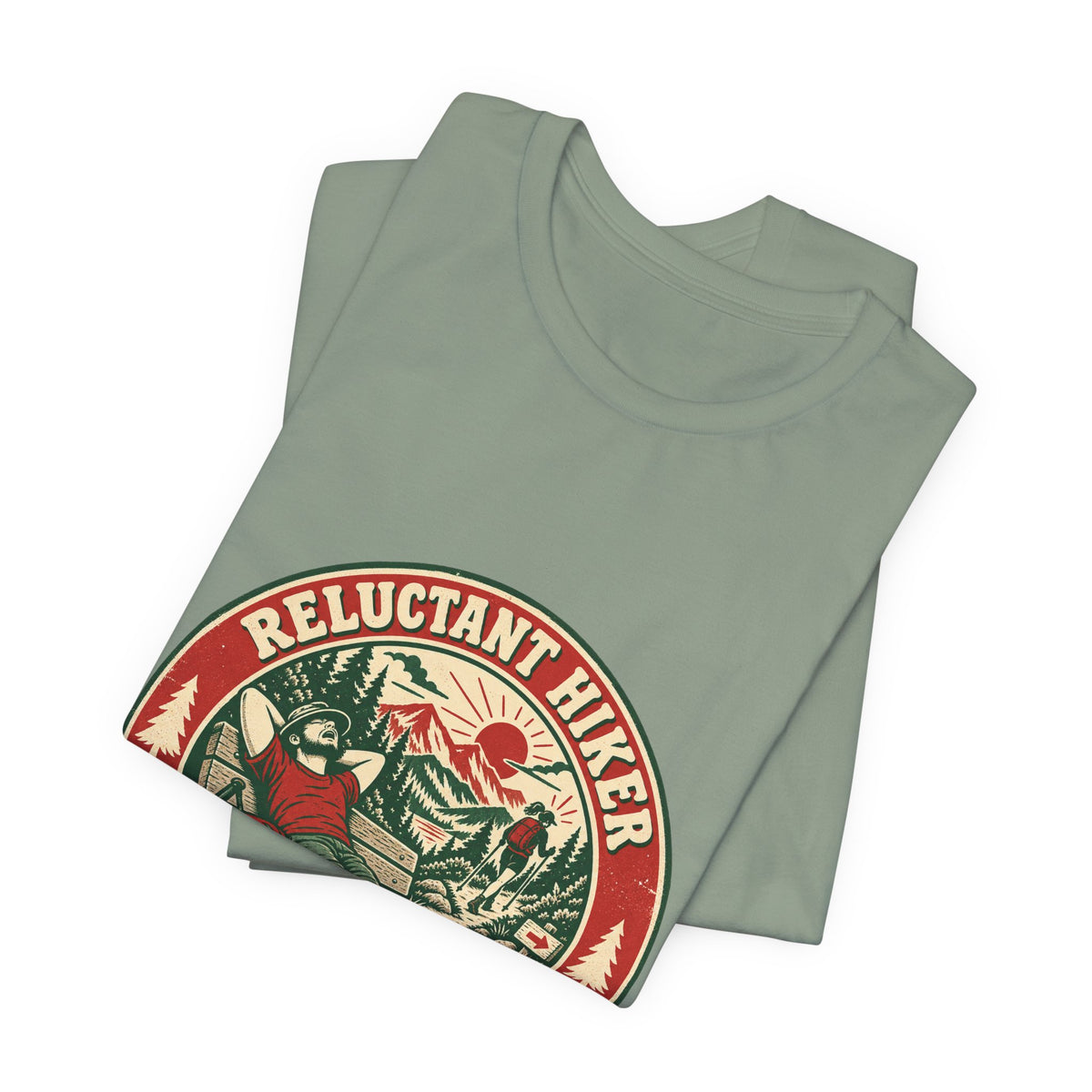 Reluctant Hiker T-Shirt — Enthusiastic Rest Vintage Hiking Tee