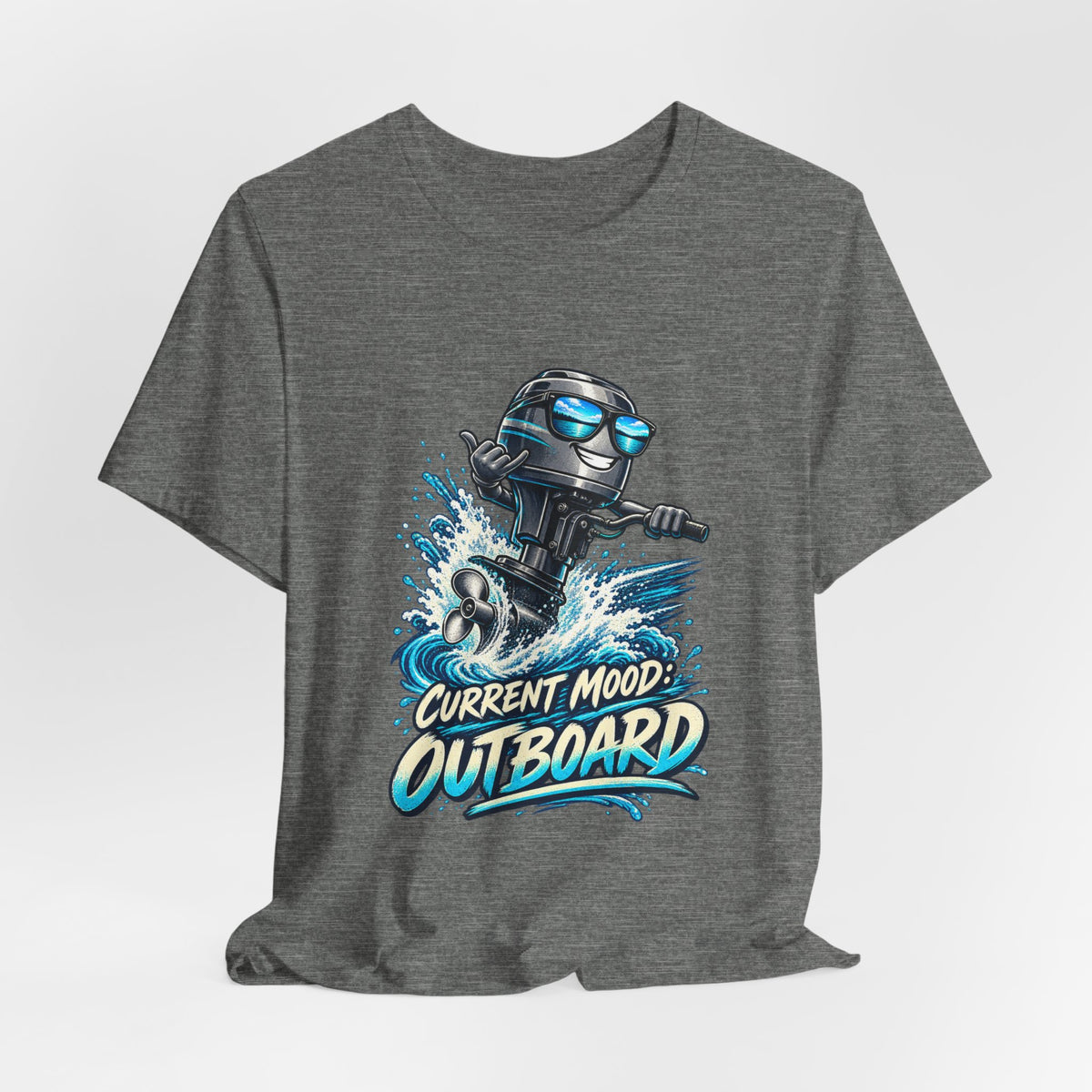 Current Mood: Outboard T-Shirt — Funny Boating and Outboard Motor Graphic Tee