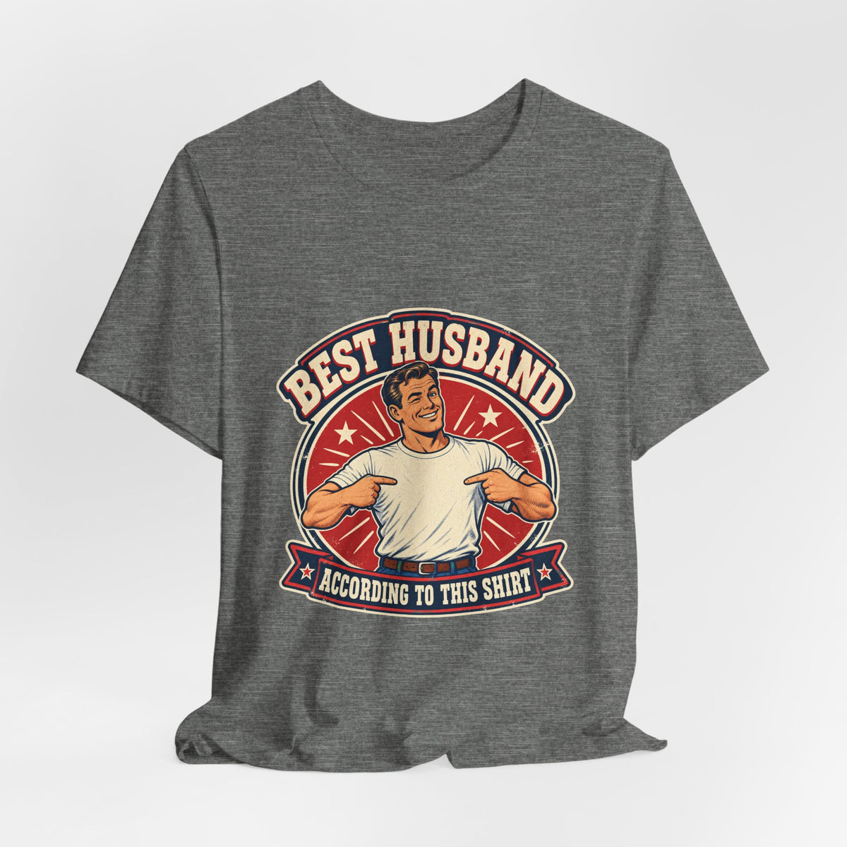 Best Husband Vintage T-Shirt — Funny Retro Husband Pride Design
