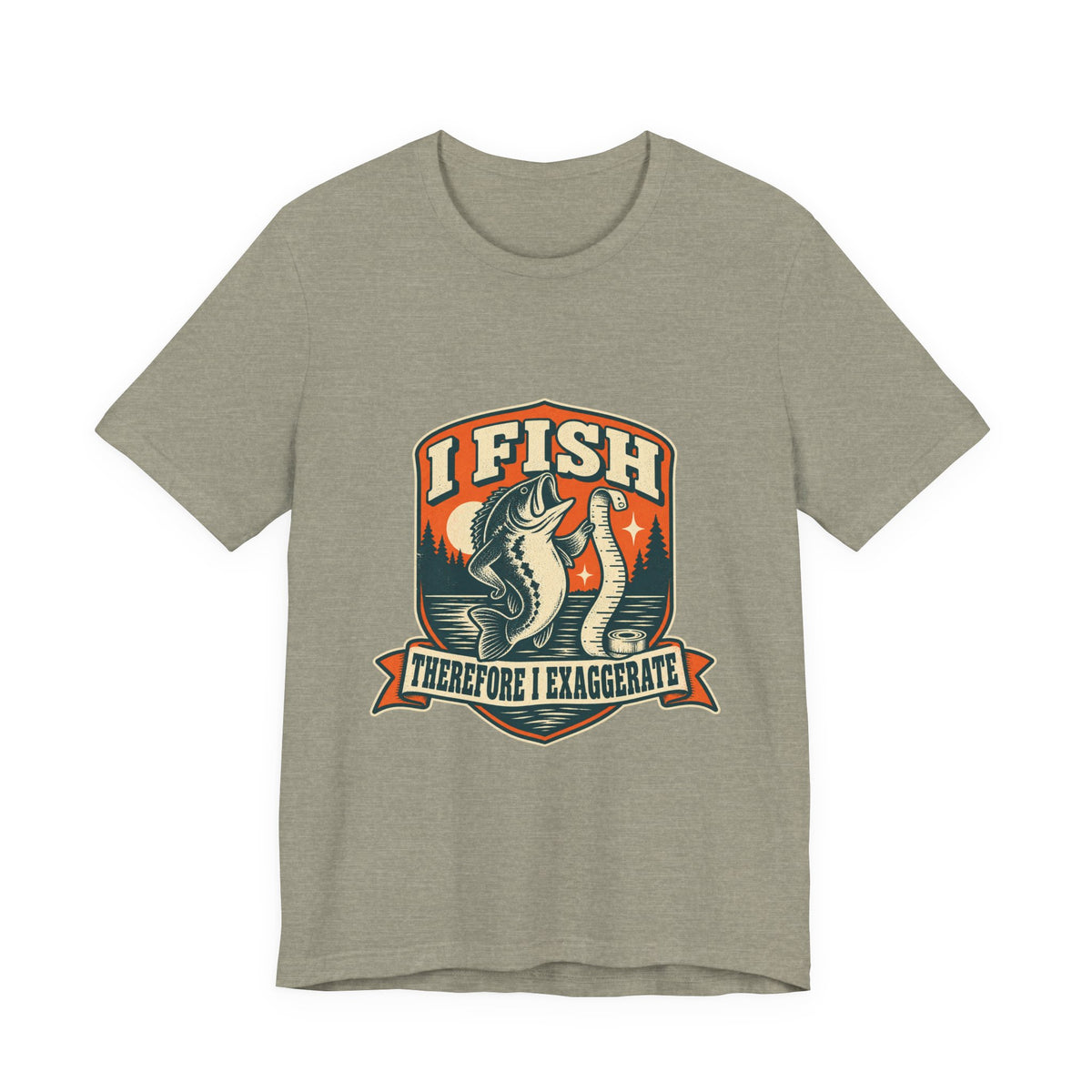 I Fish Therefore I Exaggerate T-Shirt — Vintage Fisherman Fish Tale Tee