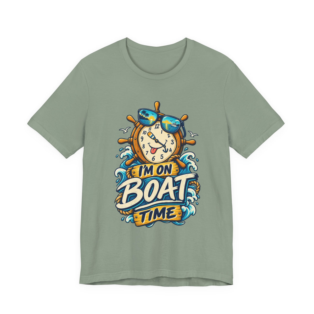 I'm on Boat Time T-Shirt — Funny Nautical Vintage Boating Design