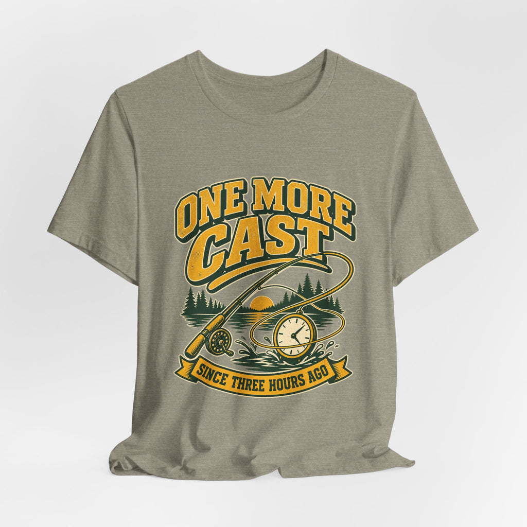 One More Cast Fishing T-Shirt — Vintage Angler Lake Tee