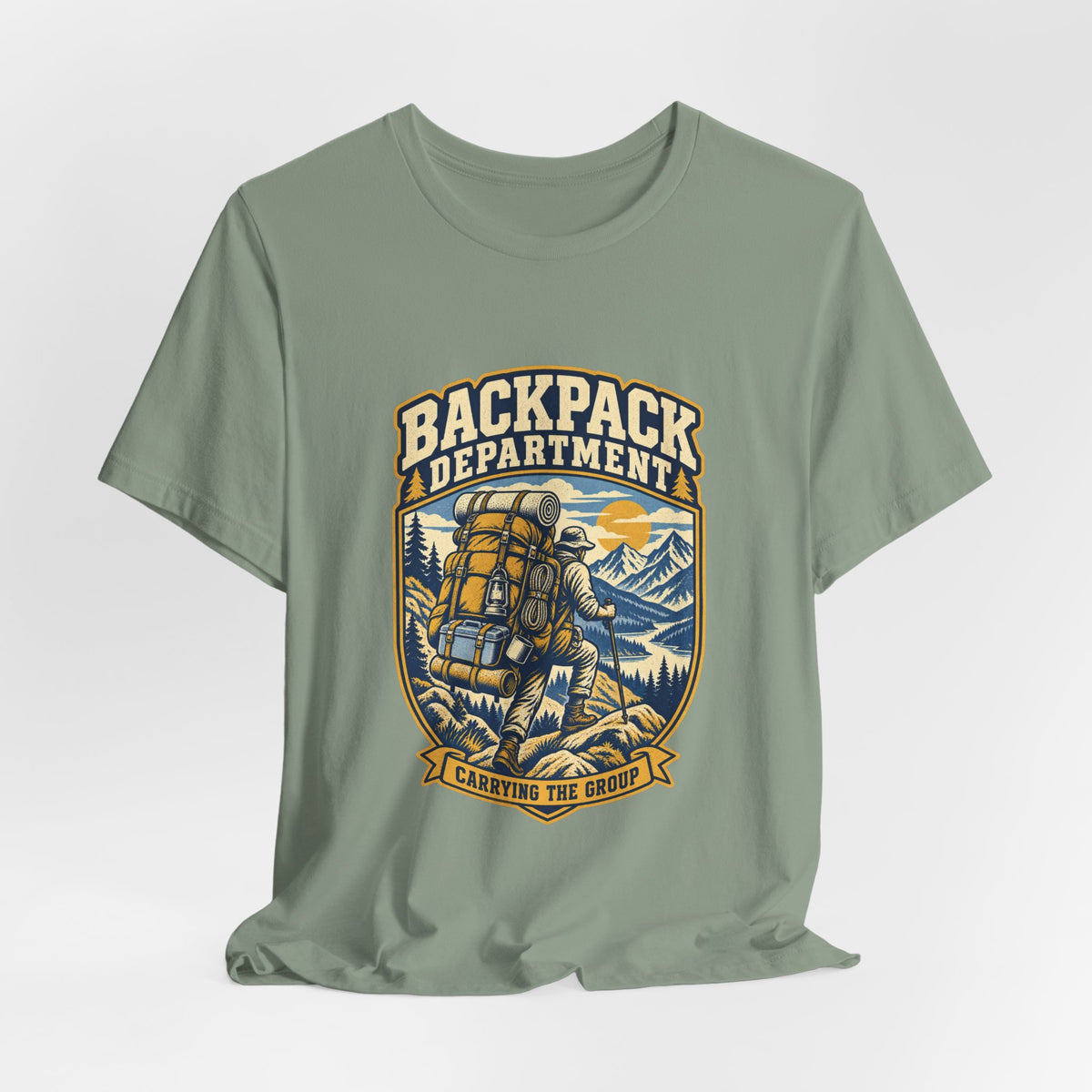 Backpack Department T-Shirt — Carrying the Group Vintage Hiking Tee