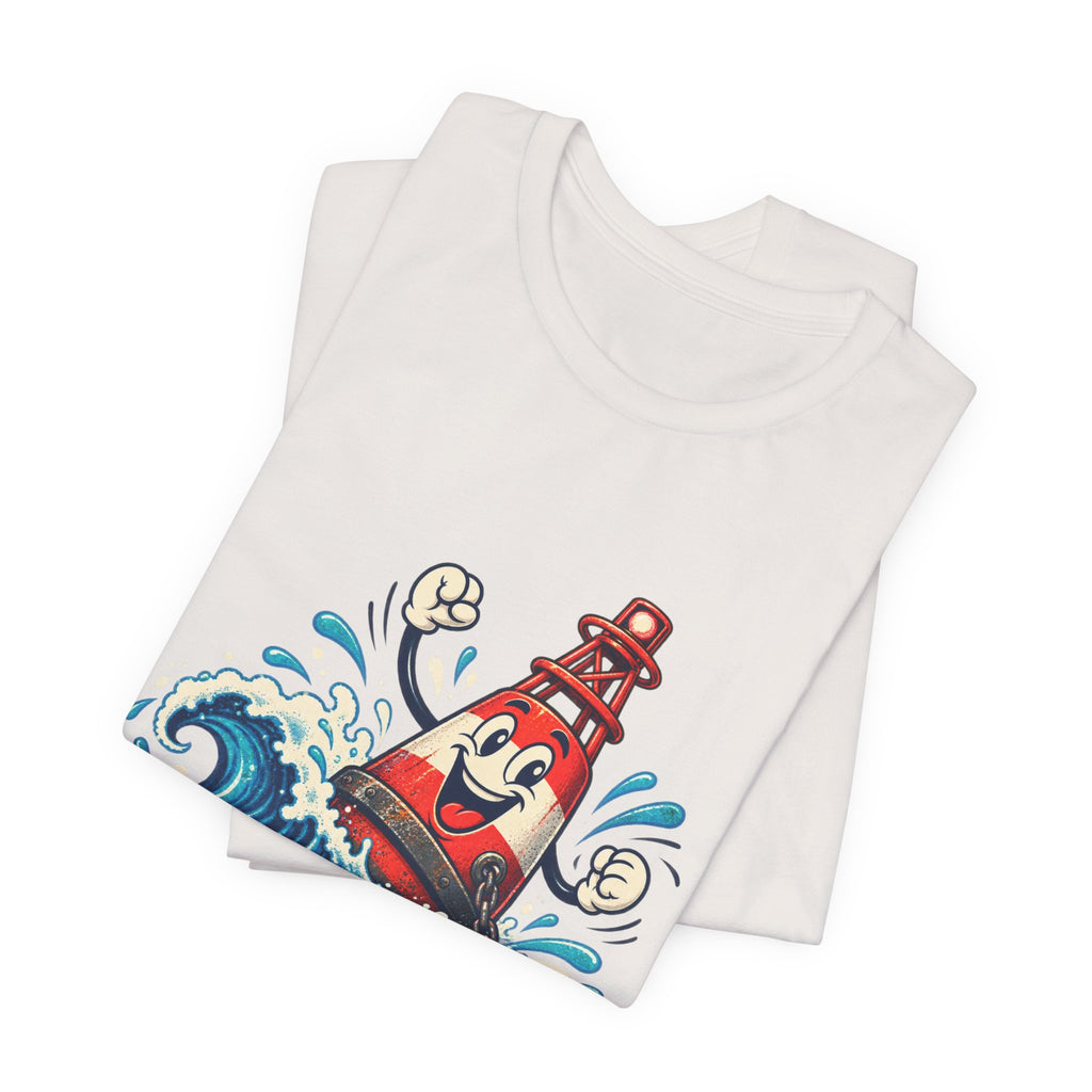 Buoy Oh Buoy Nautical Vintage T-Shirt — Funny Lighthouse Buoy Ocean Wave Design