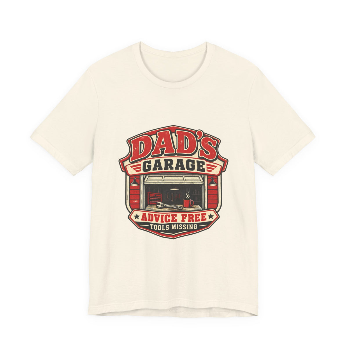 Dad’s Garage T-Shirt — Advice Free, Tools Missing Vintage Mechanic Tee
