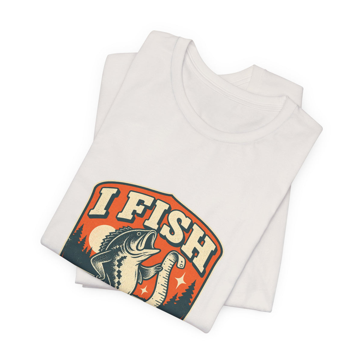 I Fish Therefore I Exaggerate T-Shirt — Vintage Fisherman Fish Tale Tee