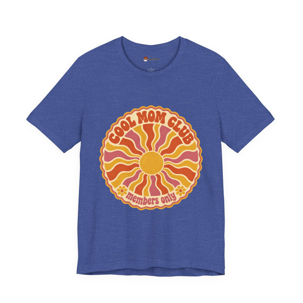 Cool Mom Club Tee — Retro Sun Graphic "Members Only" Mother's Day Shirt