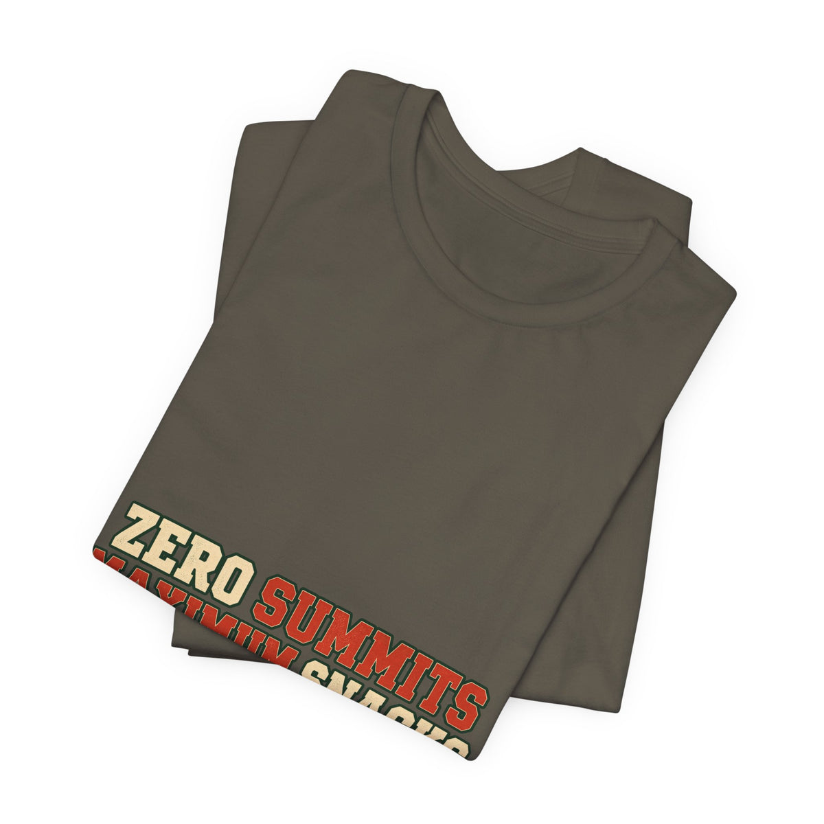 Zero Summits Maximum Snacks T-Shirt – Funny Vintage Hiking Adventure Tee