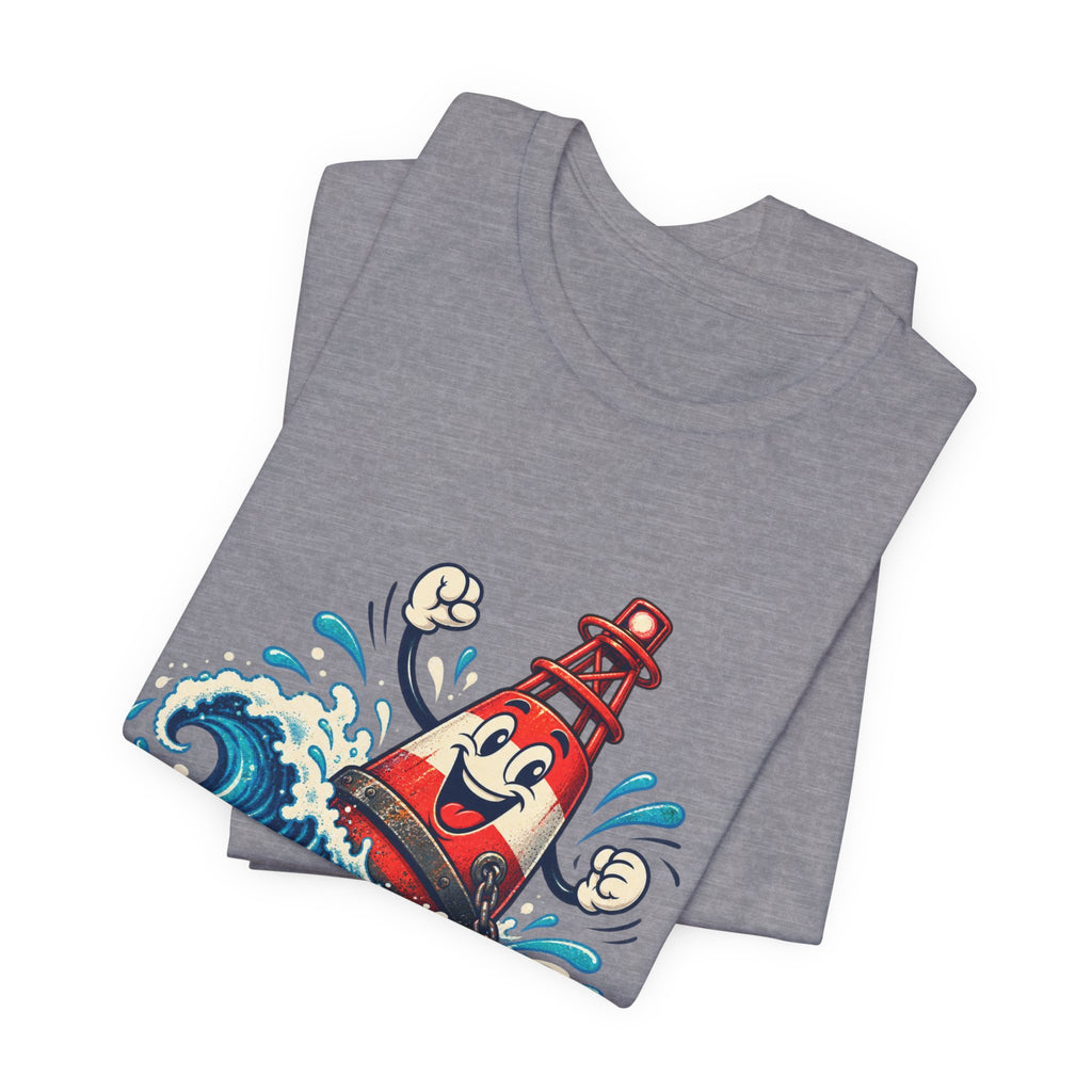 Buoy Oh Buoy Nautical Vintage T-Shirt — Funny Lighthouse Buoy Ocean Wave Design
