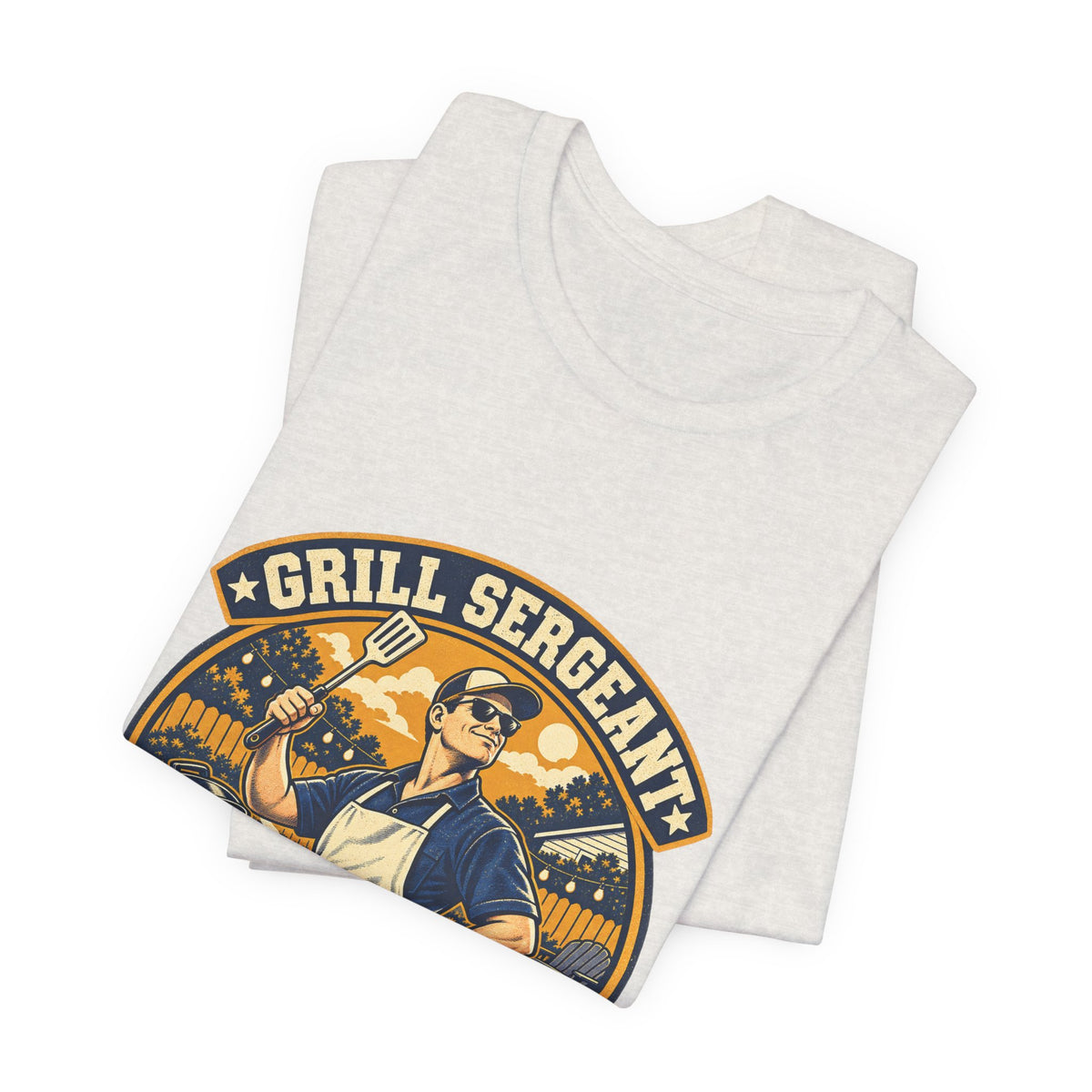 Grill Sergeant Husband Division Vintage BBQ T-Shirt
