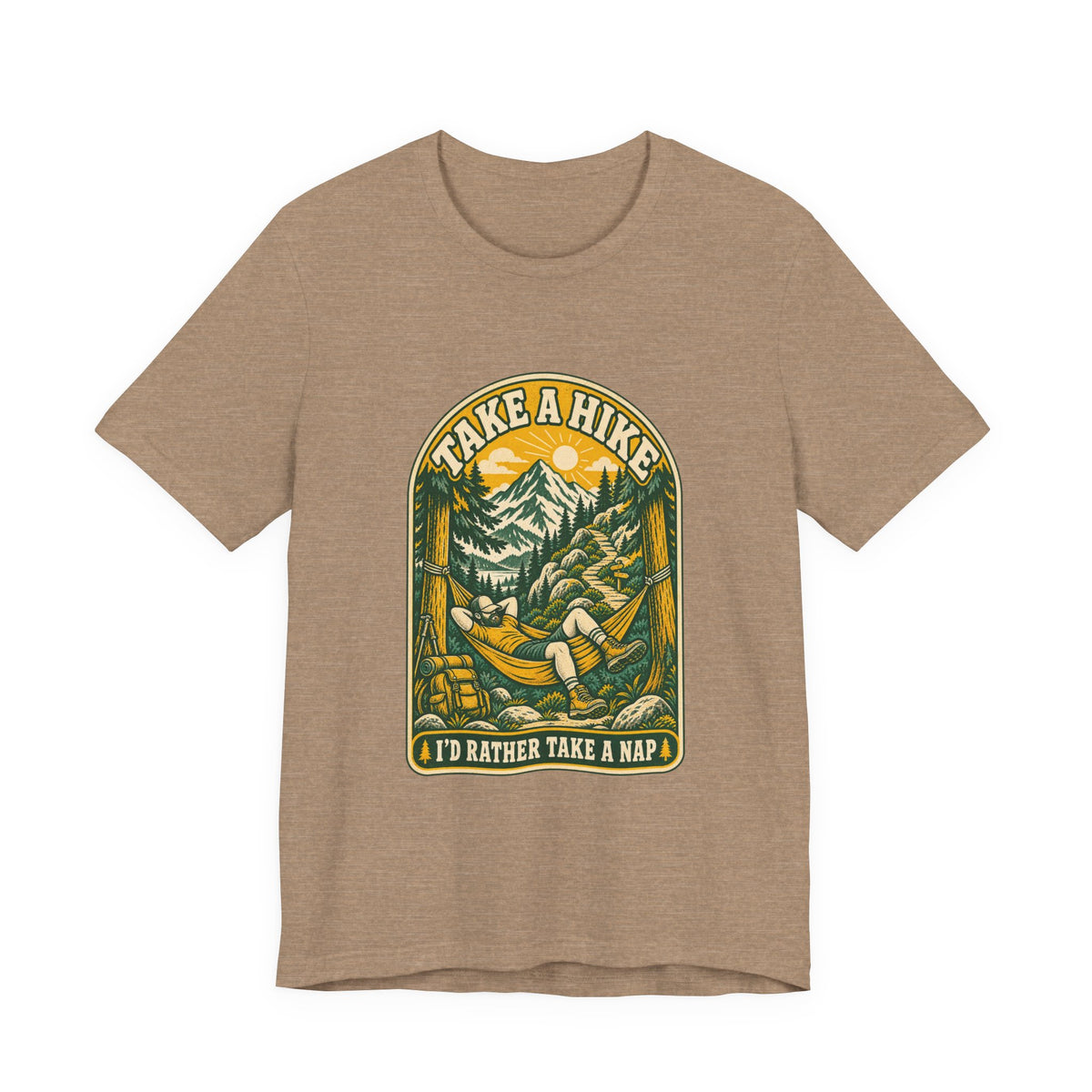 I'd Rather Take a Nap Vintage Hiking T-Shirt — Hammock Mountain Outdoors Tee