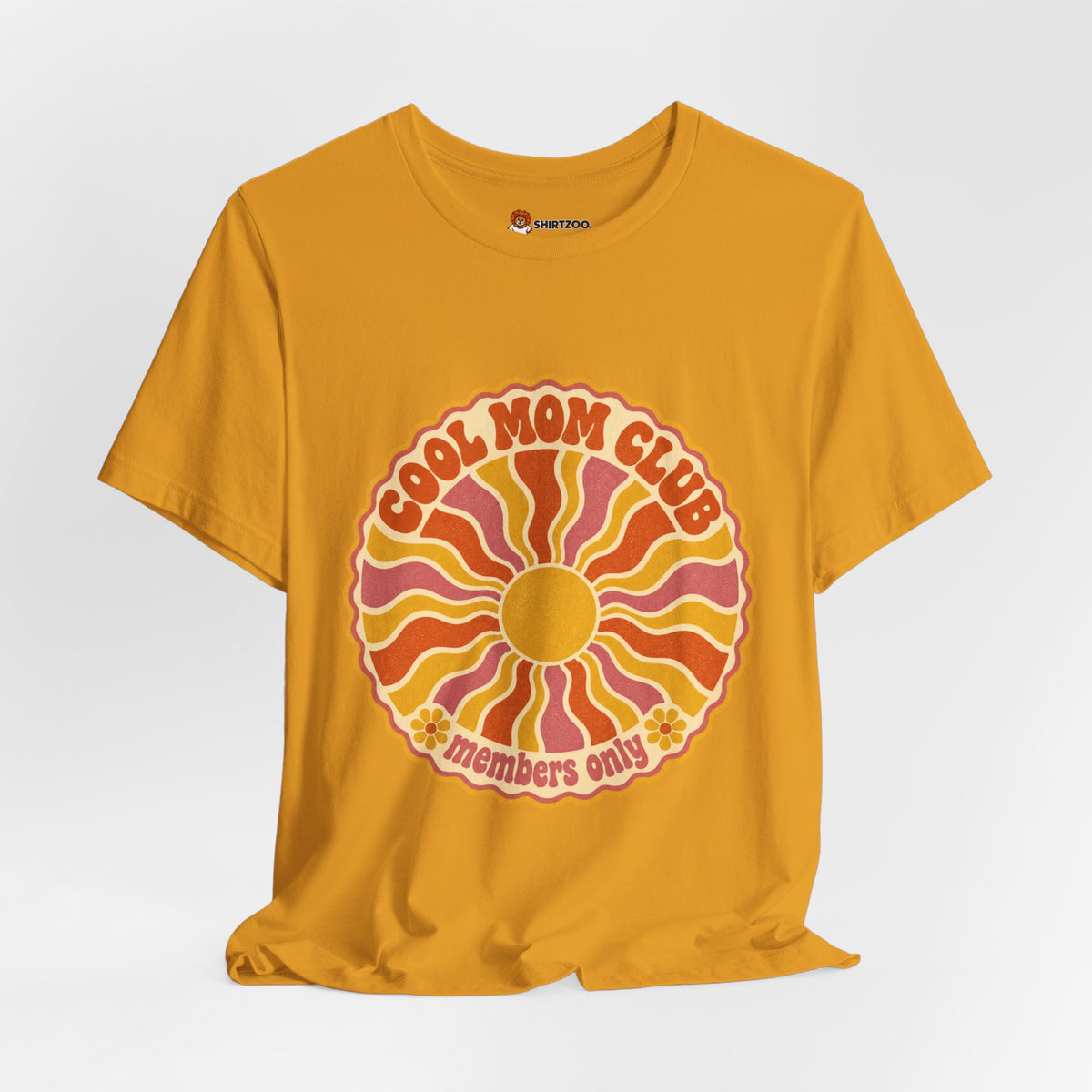 Cool Mom Club Tee — Retro Sun Graphic "Members Only" Mother's Day Shirt
