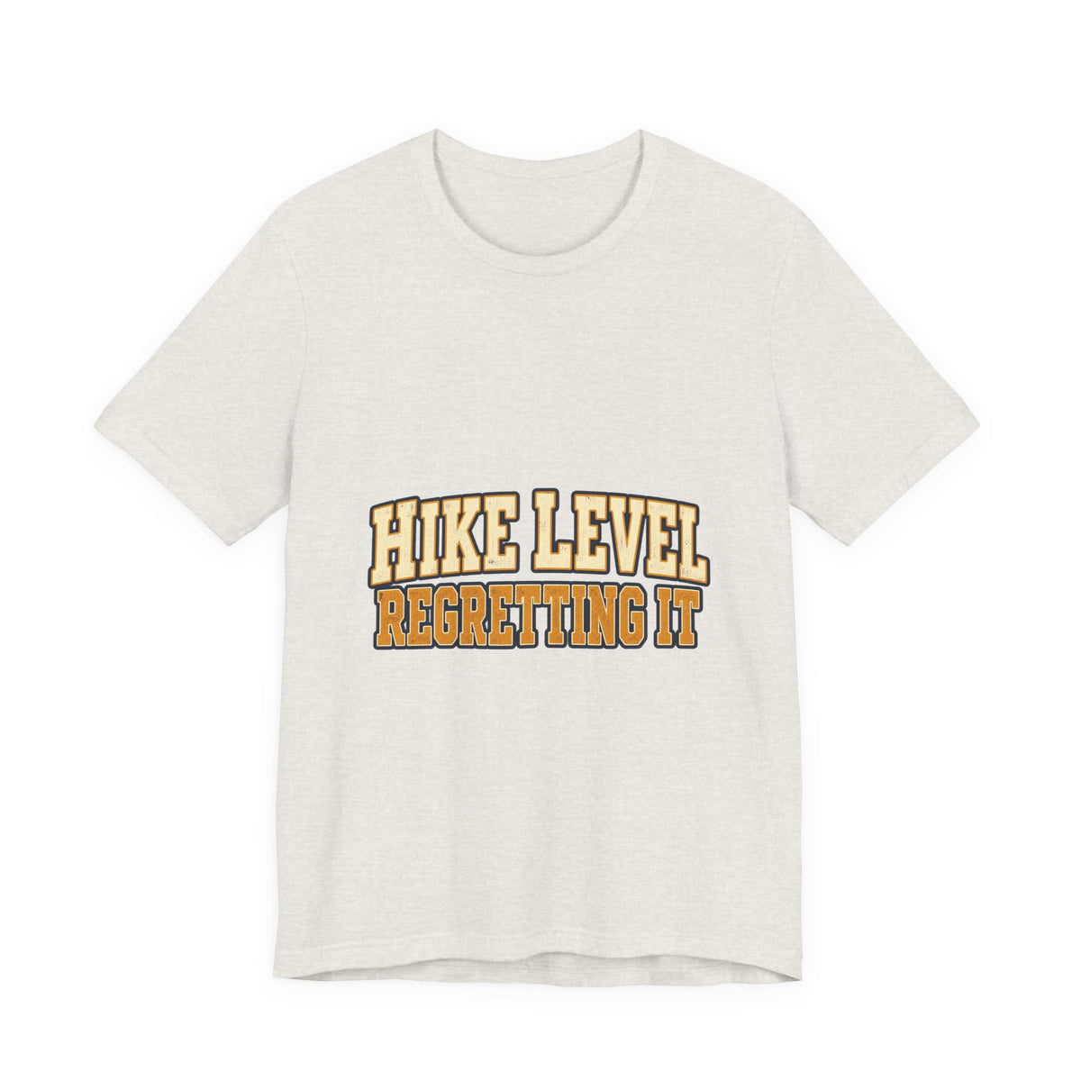 Hike Level: Regretting It T-Shirt — Funny Vintage Hiking Tee