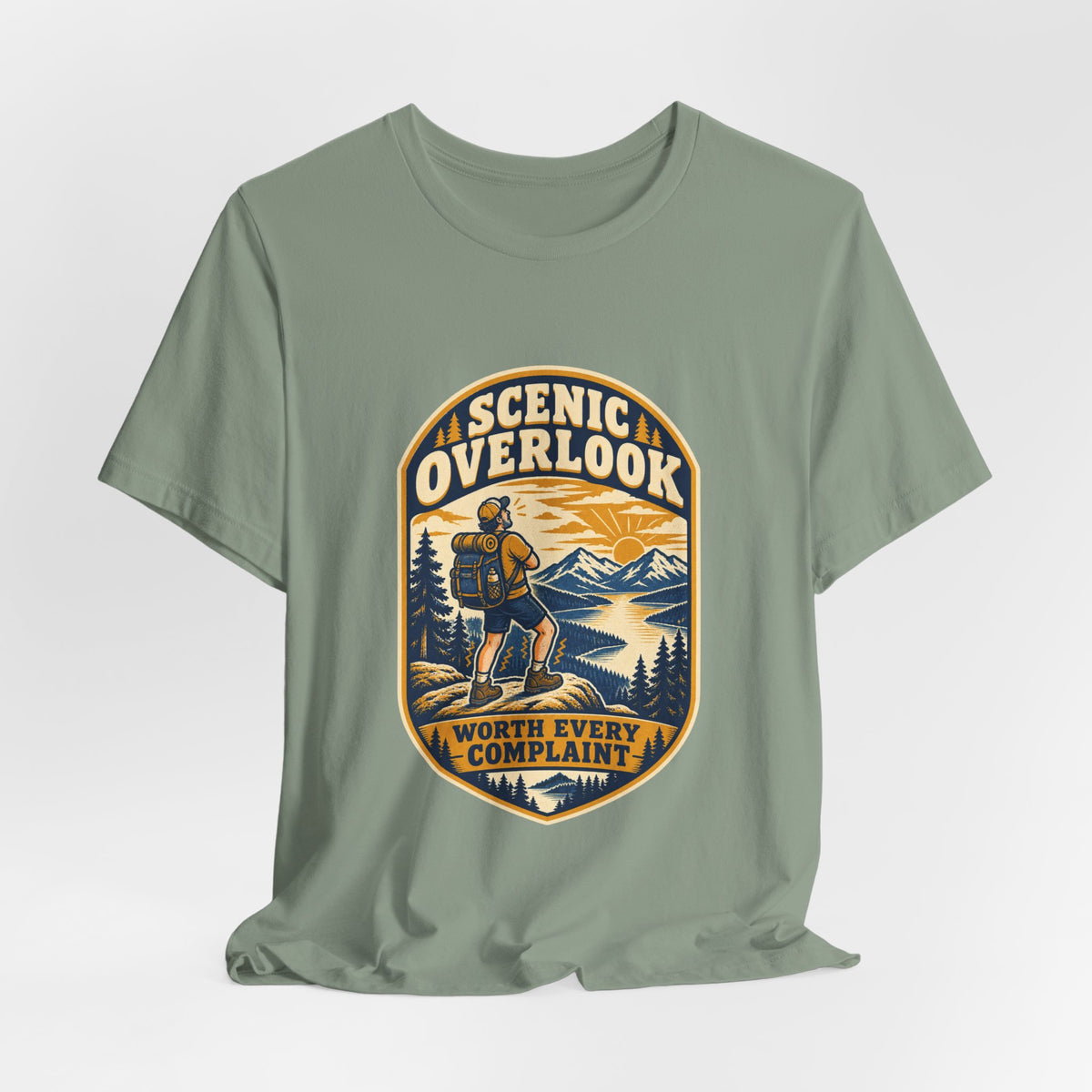 Scenic Overlook T-Shirt — Worth Every Complaint Vintage Hiking Mountain Tee