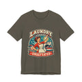 Laundry League Undefeated T-Shirt, Vintage Retro Laundry Room Humor Tee