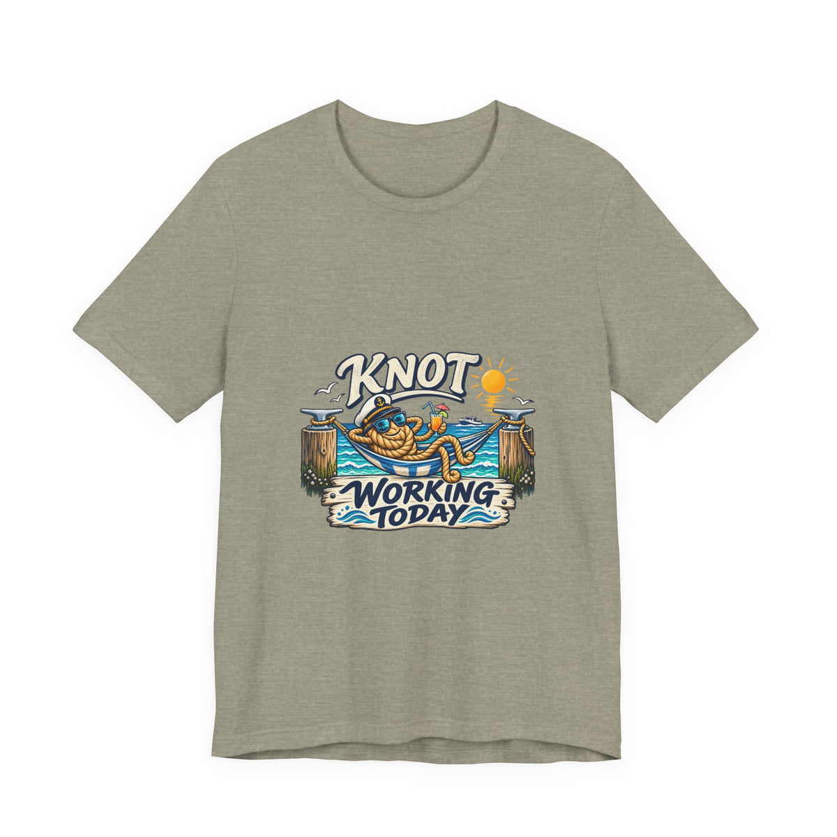 Knot Working Today Nautical T-Shirt — Funny Relaxed Sailor Beach Design